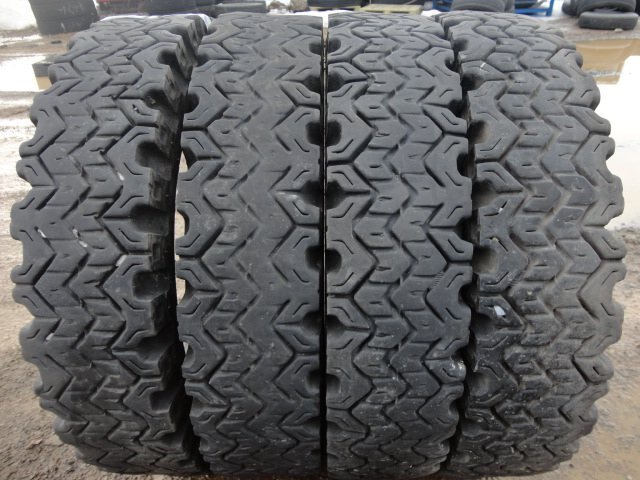 □L463 冬 フォークリフト DUNLOP POWER SNOW 5.50-15 8PR 4本 NYLON 2021年製~拍卖
