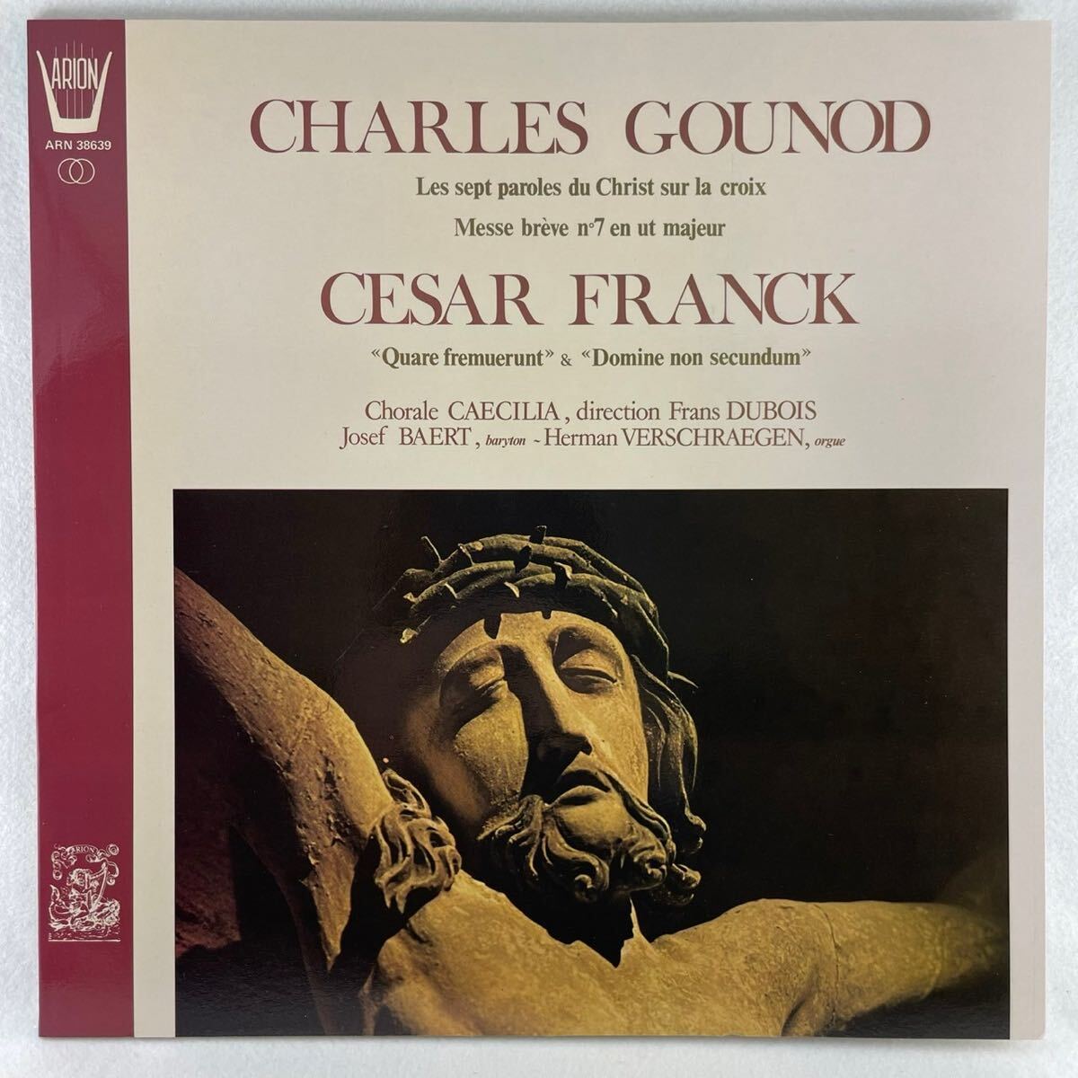 仏ARION:ARN38639/セザール・フランク、シャルル・グノー「十字架上のキリストの七つの言葉」/リーフレット付き/A25拍卖