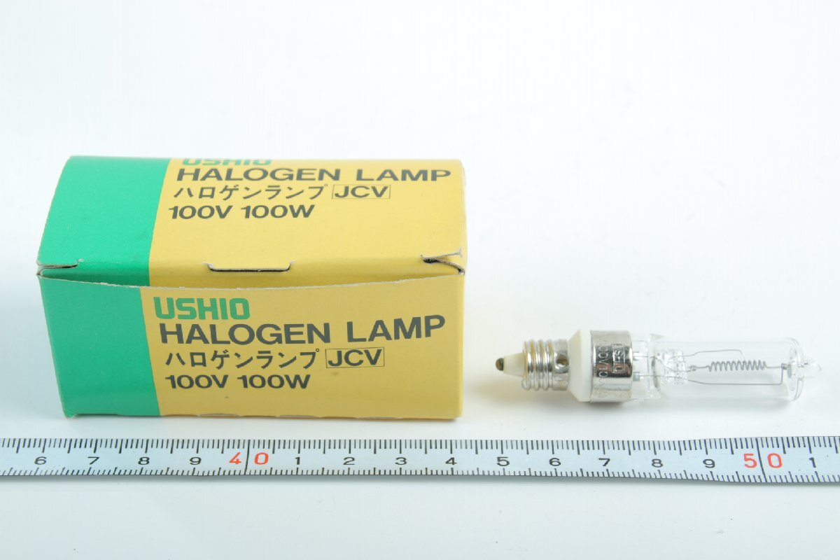 ※ 新品未使用 USHIO ウシオライティング ハロゲンランプ JVC 100V 100W 箱付 c0860拍卖