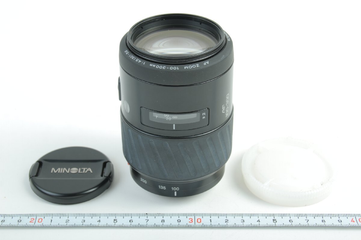 ※ MINOLTA ミノルタ 望遠 ズームレンズ SONY ソニー A α AF ZOOM 100-300mm f4.5-5.6 前後キャップ付 c0962拍卖