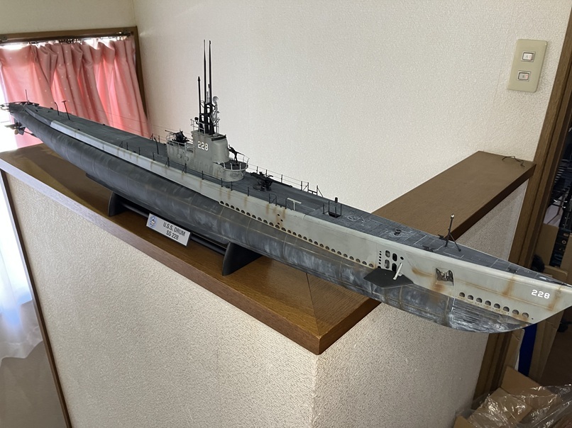 【atsudra工房完成品】手渡しのみ 1/72 GATO級 潜水艦 SS228拍卖