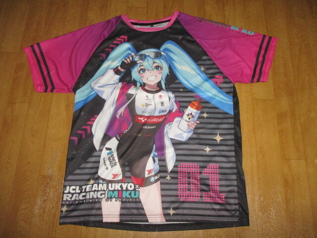2024グッドスマイルレーシング 初音ミク・F1・スーパーGT・グラフィックTシャツ 新同美中古 デッドストック サイズXL ジャケット拍卖