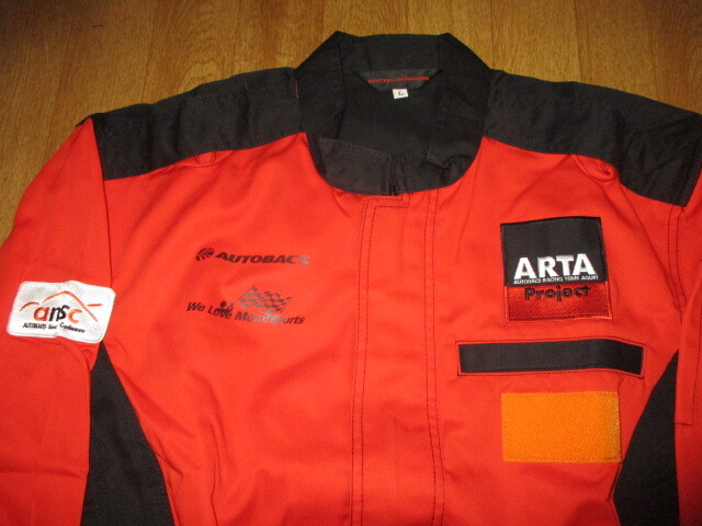 ARTA・スーパーオートバックス・ホンダ F1 スーパーGT・アグリ 作業ツナギ 未使用デッドストック サイズL 冬 ジャケット拍卖