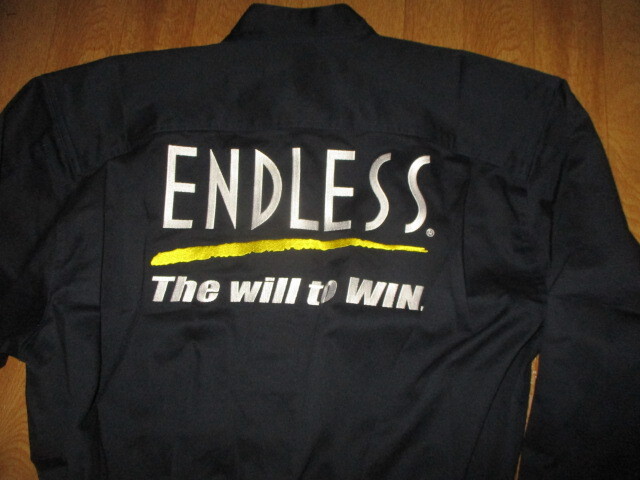 ENDLESS・エンドレスレーシング・スーパーGT・全刺繍ロゴ チーム・作業ツナギ サイズM 極美中古 デッドストック ジャケット拍卖
