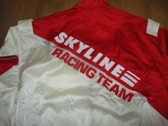 希少・R31・スカイラインレーシングチーム GTS-R シャカシャカ系ジャケット 新同美中古 サイズM 旧車・ハコスカケンメリ・GTR拍卖