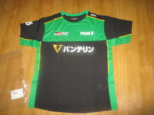 VANTELIN TEAM TOM'S ・バンテリン チームトムス 50th スーパーGT・フォーミュラ 未使用 ドライシャツ サイズM ジャケット拍卖