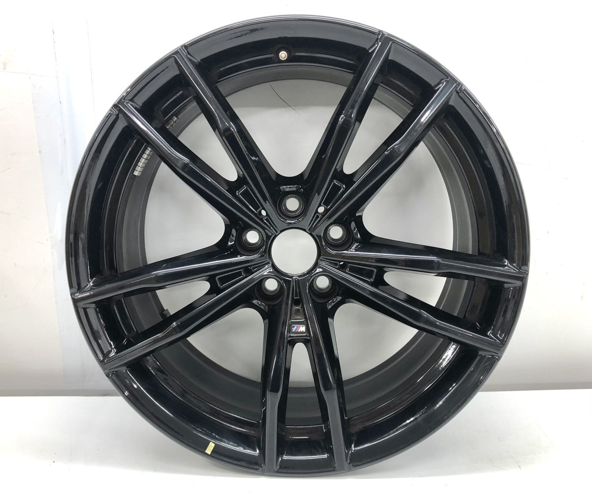 BMW 4シリーズ Mスポーツ G22 純正 19インチ アルミホイール 1本のみ ブラック 8.0Jx19 8 090 094(G65-21m)拍卖