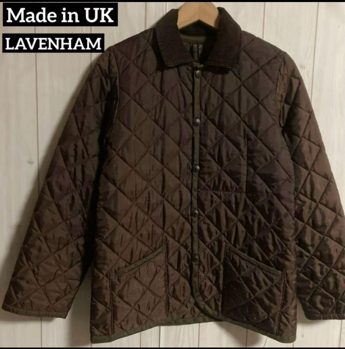 UK製LAVENHAM キルティング中綿コートカバーオールジャケットステンカラーコート拍卖