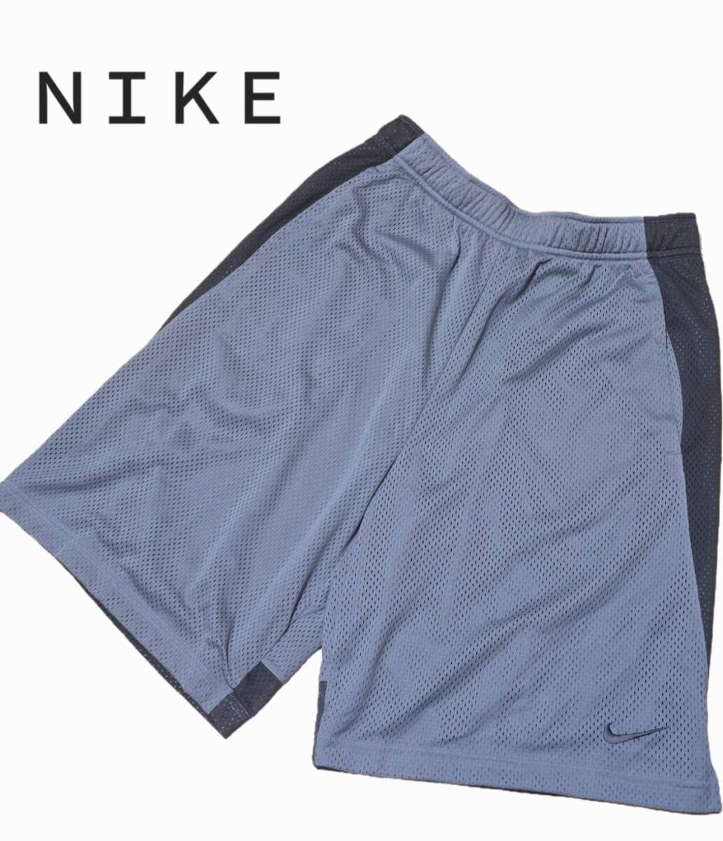 NIKE ナイキ モンスターメッシュ イージーパンツ DRI-FIT ドライフィット 刺繍ロゴ グレー L トレーニング ランニング ジョギング スポーツ拍卖