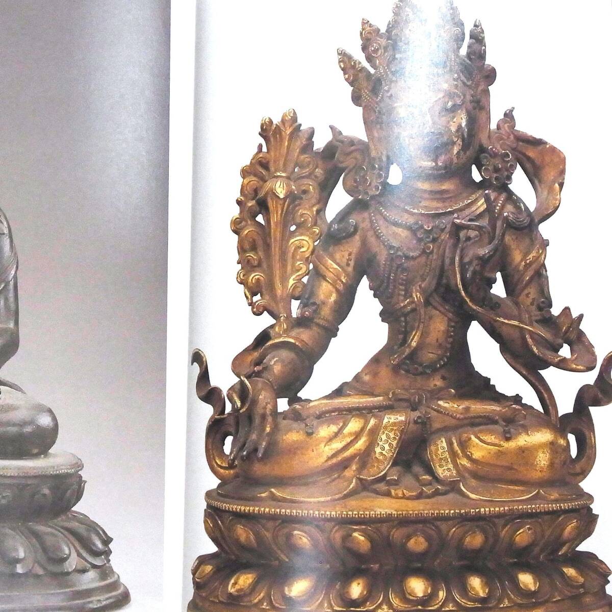 図録.金銅仏掲載 検_ザナバザル チベット仏 銅塗金 清代 元代 仏教美術 骨董 水晶 首飾り瑪瑙 古美術●チンギスハーンとモンゴルの至宝展●拍卖