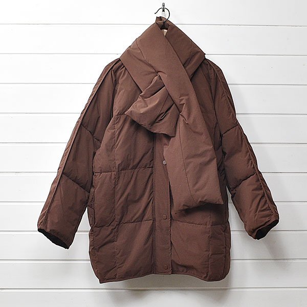 ISABELLE BLANCHE PARIS ダウンコート マフラー付き ジャケット オーバーサイズ ビッグ イザベルブランシュパリ |25b0658拍卖