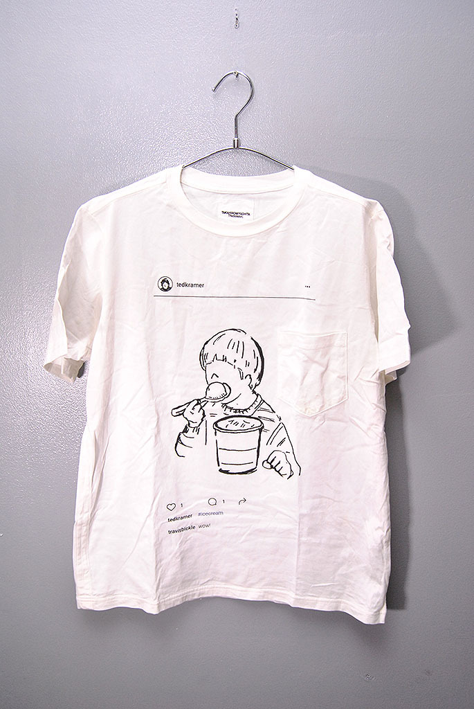 TAKAHIROMIYASHITA The SoloIst プリント Tシャツ タカヒロミヤシタ ソロイスト 17ss 半袖Tシャツ ホワイト 48拍卖