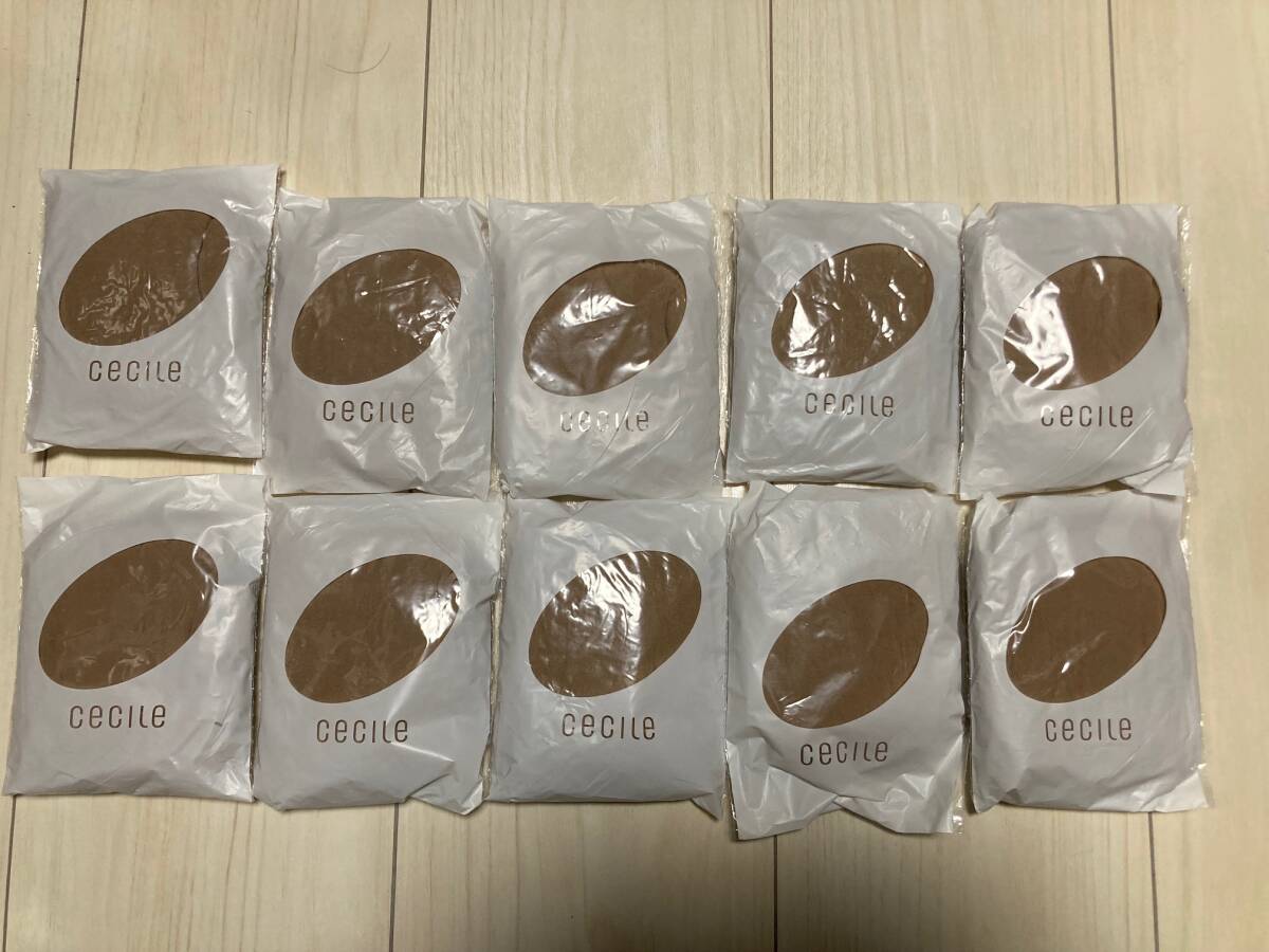 送料無料★セシール★パンティストッキング 10足セット まとめ売り ライトベージュ セシール М~L拍卖