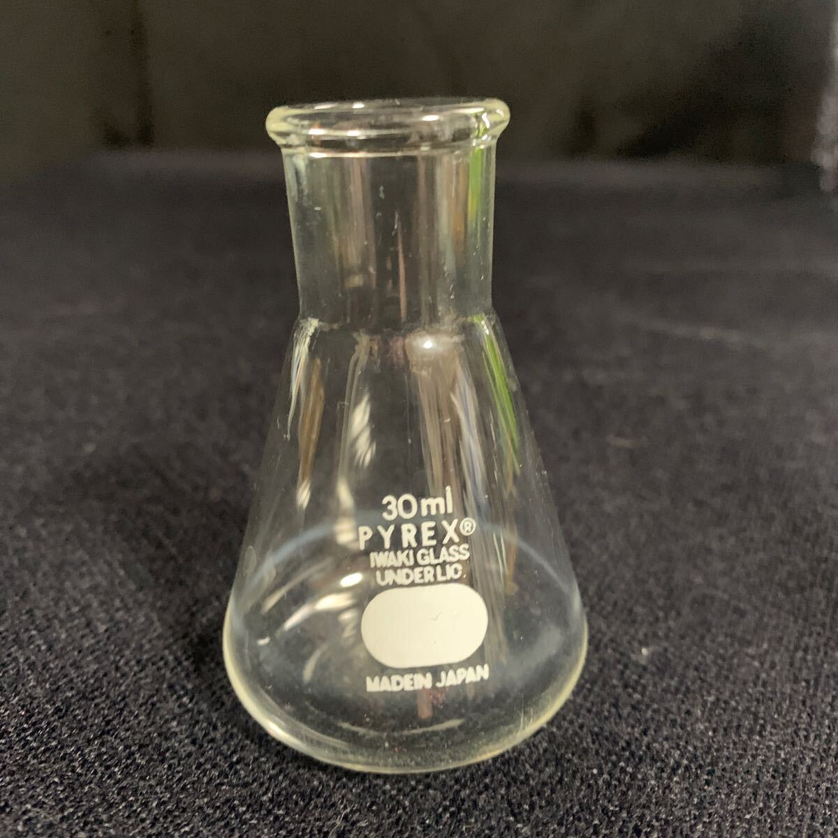 PYREX (パイレックス) 三角フラスコ 30ml ガラス 工芸ガラス アンティーク フラスコ (A-1778)拍卖
