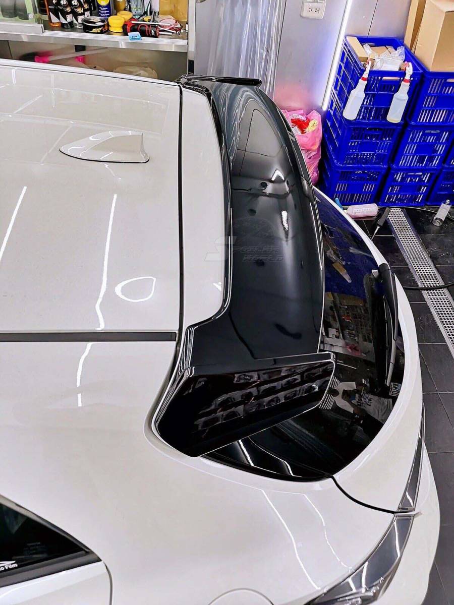 在庫有 #218 艶有黒塗装済み品 トヨタ カローラスポーツ NRE210H NRE214H ZWE211H リアスポイラールーフエンドトランクスポイラー拍卖