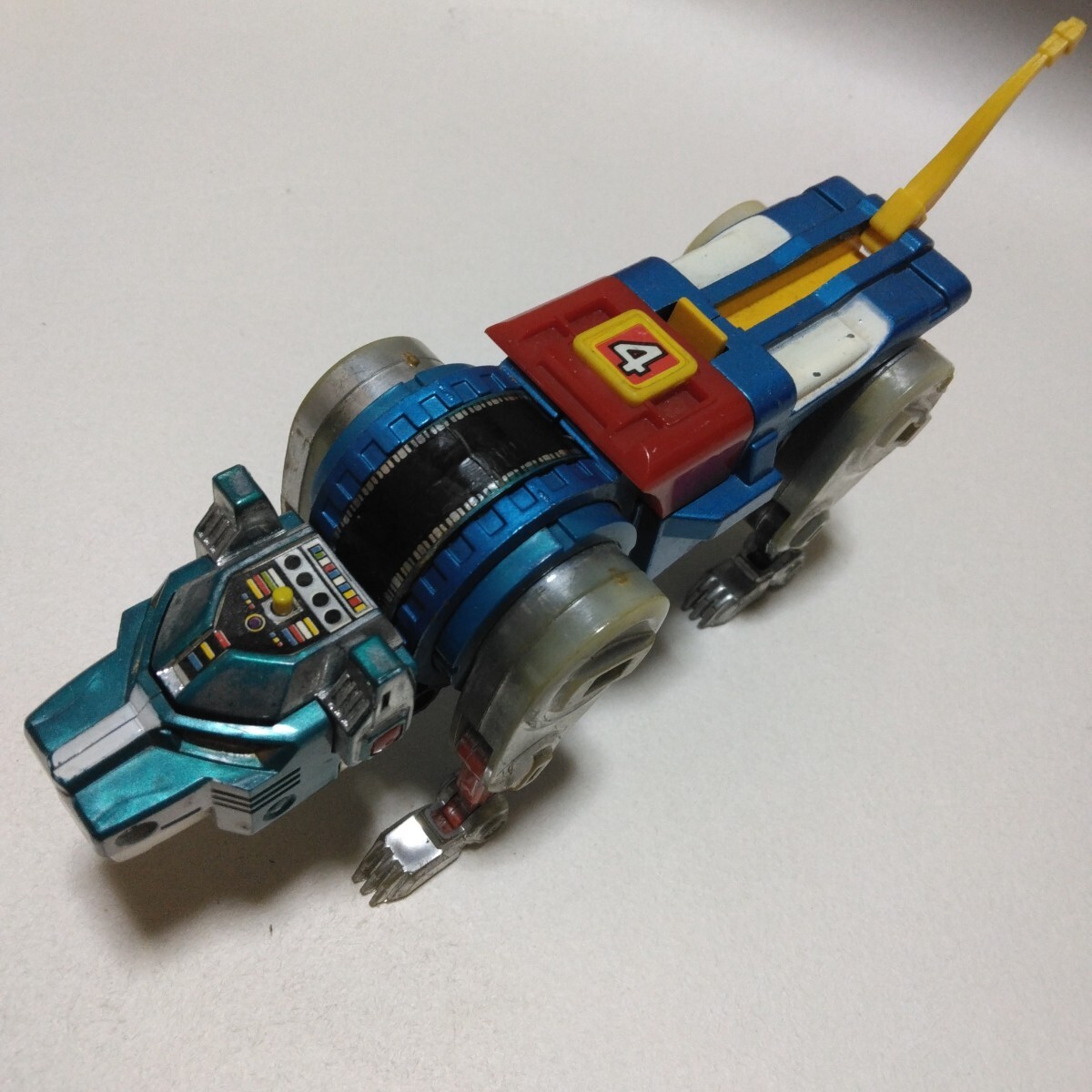 超合金 未来獣合体 百獣王ゴライオン 青獅子 ブルーライオン ポピー 当時品 保管品 昭和レトロ玩具拍卖