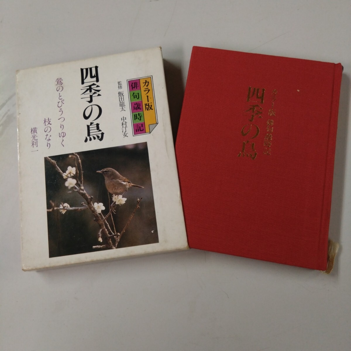 【初版・貴重】 四季の鳥 カラー版・俳句歳時記 世界文化社 ハードカバー付 プレミア 俳句 飯田龍太 中村汀女 拍卖