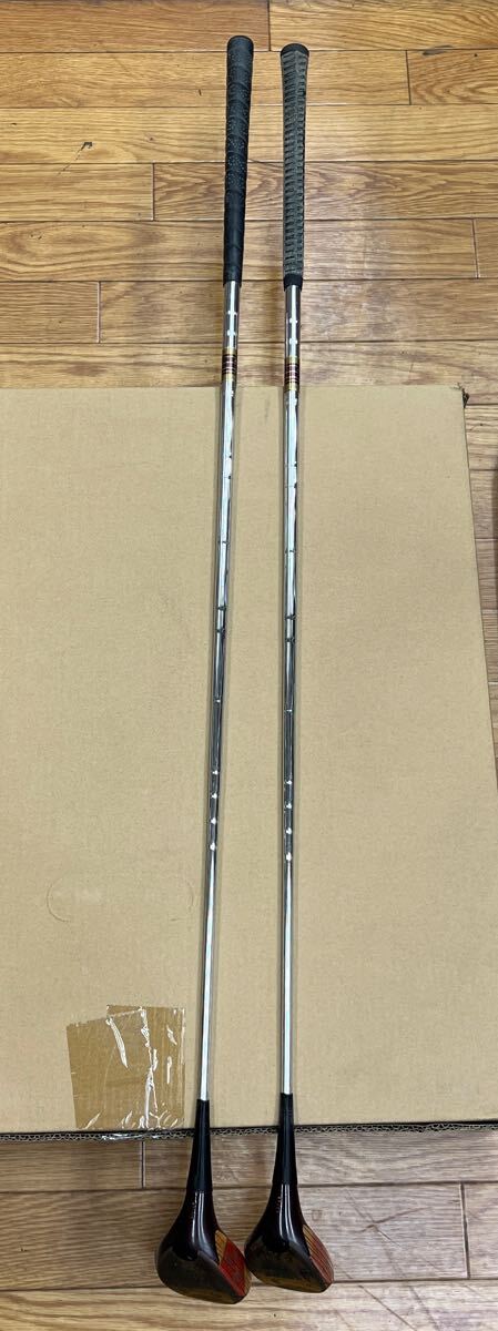 ミズノ パーシモン 3番ウッド 4番ウッド 希少 ゴルフクラブ 佐藤信人 手嶋多一 岡本綾子拍卖