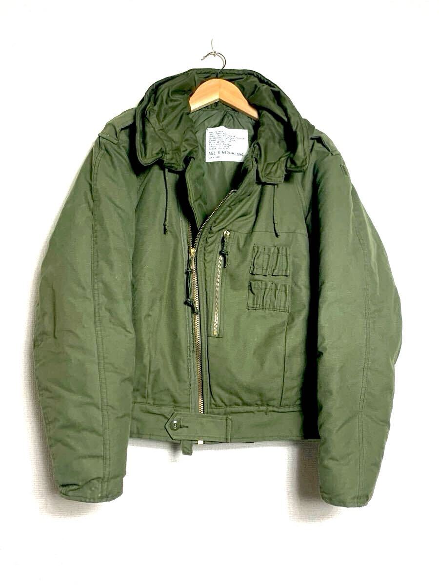 美品 80s カナダ軍 実物 タンカース ジャケット ビンテージ ブルゾン /ライダース モーターサイクル スウェーデン軍 フライト ライディング拍卖