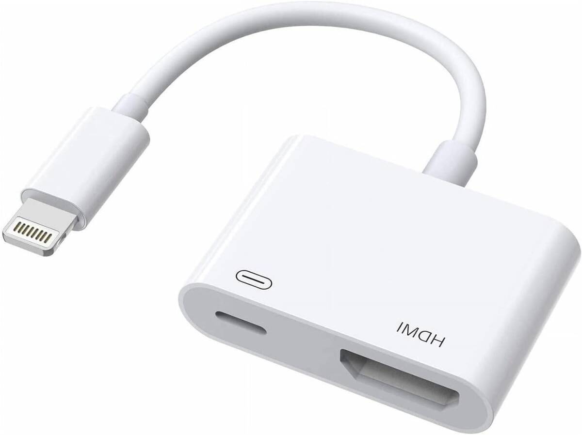 INTENAVI Lightning-HDMIアダプター デジタルAVオーディオドングル 1080P iPhone HDMI変換ケーブル ミラーリング 拍卖