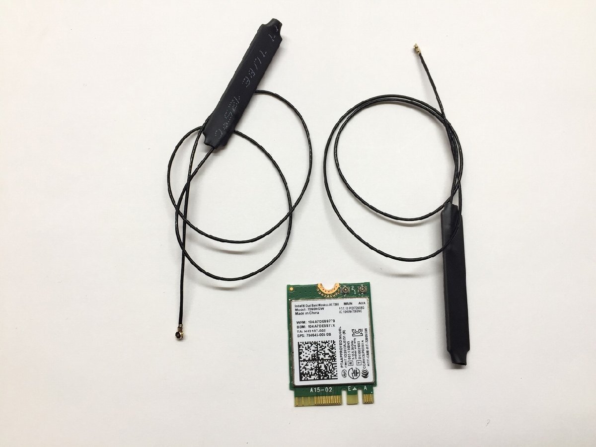 ☆新品! Intel 7260NGW WiFi+Bluetooth4.0 無線LANカード【E0313L1 2F-LT】拍卖