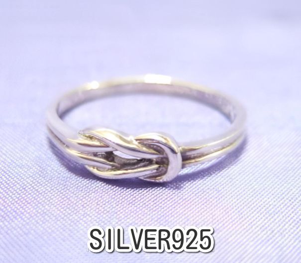 横浜最新 シルバー 925銀リング♪魅惑の縁結びリング メンズレディース サイズ 9~16号 送料無料 ξgRξ ξ指輪54拍卖