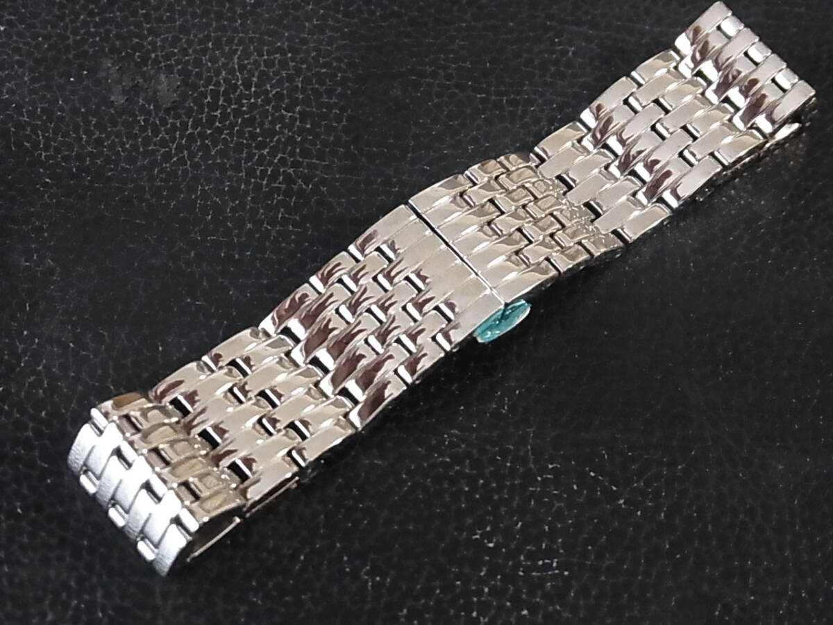 デッドストック 7連風無垢 均一幅駒 P式観音開きバックル 20mm 407J2010-1拍卖