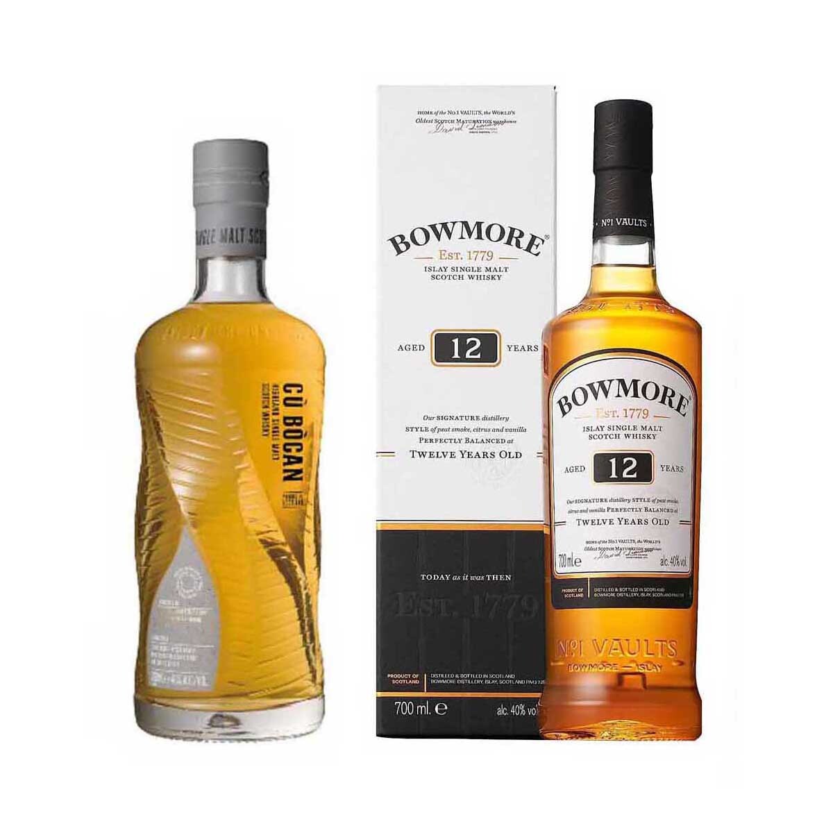 ○ボウモア 12年 TOMATIN ク・ボカン シグネチャー シングルモルト ウイスキー 2本セット拍卖