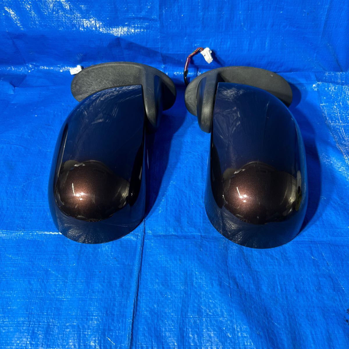 ◆ニッサン キューブ《 Z12 NZ12 》純正 ドアミラー 左右セット サイドミラー ICHIKOH 8289 カラー L50 コネクター5ピン 美品 動作OK◆拍卖