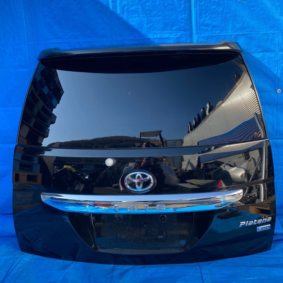 ◆トヨタ アイシス プラタナ《ZGM10 ZGM15》純正 バックドア リアゲート カラー 202 (ブラック) バックカメラ付属 動作確認済 ◆拍卖