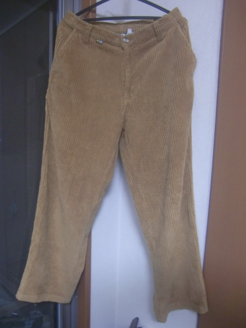 90s counter culture カウンターカルチャー USA 太畝 コーデュロイパンツ キャメル w30拍卖