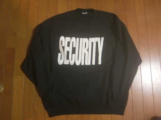 90s SECURITY スウェット USA 黒 ビッグシルエット XL拍卖