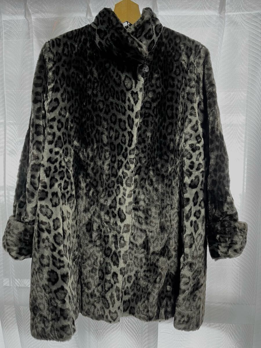 LA COUR DES FRANCS-BOURGEOIS フランス製  レオパード柄 ヒョウ柄 コート拍卖