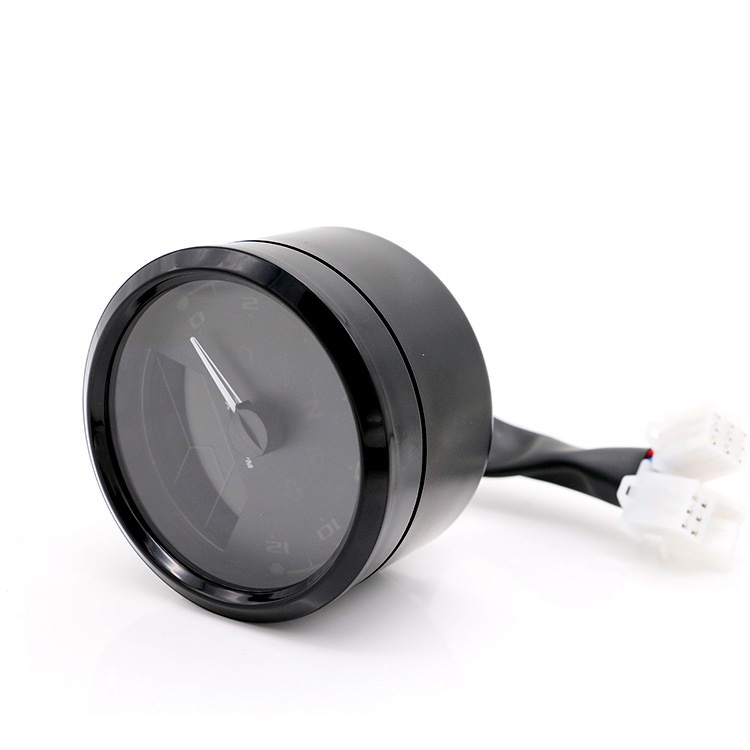 新入荷上質汎用オートバイ液晶デジタル走行距離計タコメータスピードメーター防水ゲージ多機能 Cafe Racer 1-4 シリンダー拍卖