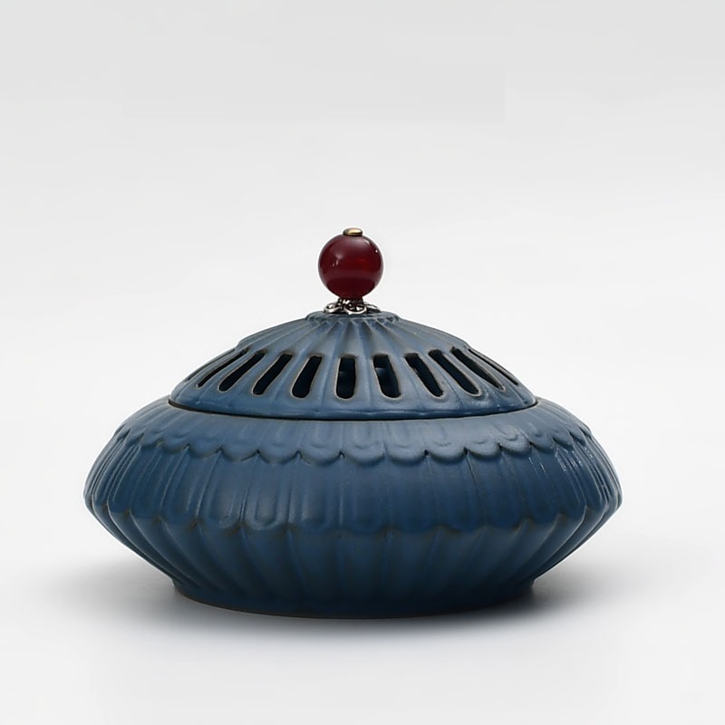 新品未使用新作人気品香炉 お香 線香 お香立て 陶器 アロマ 陶磁器 仏器 ヨガ リラックス おしゃれ 蓋付き 座禅 瞑想 蓋付き拍卖