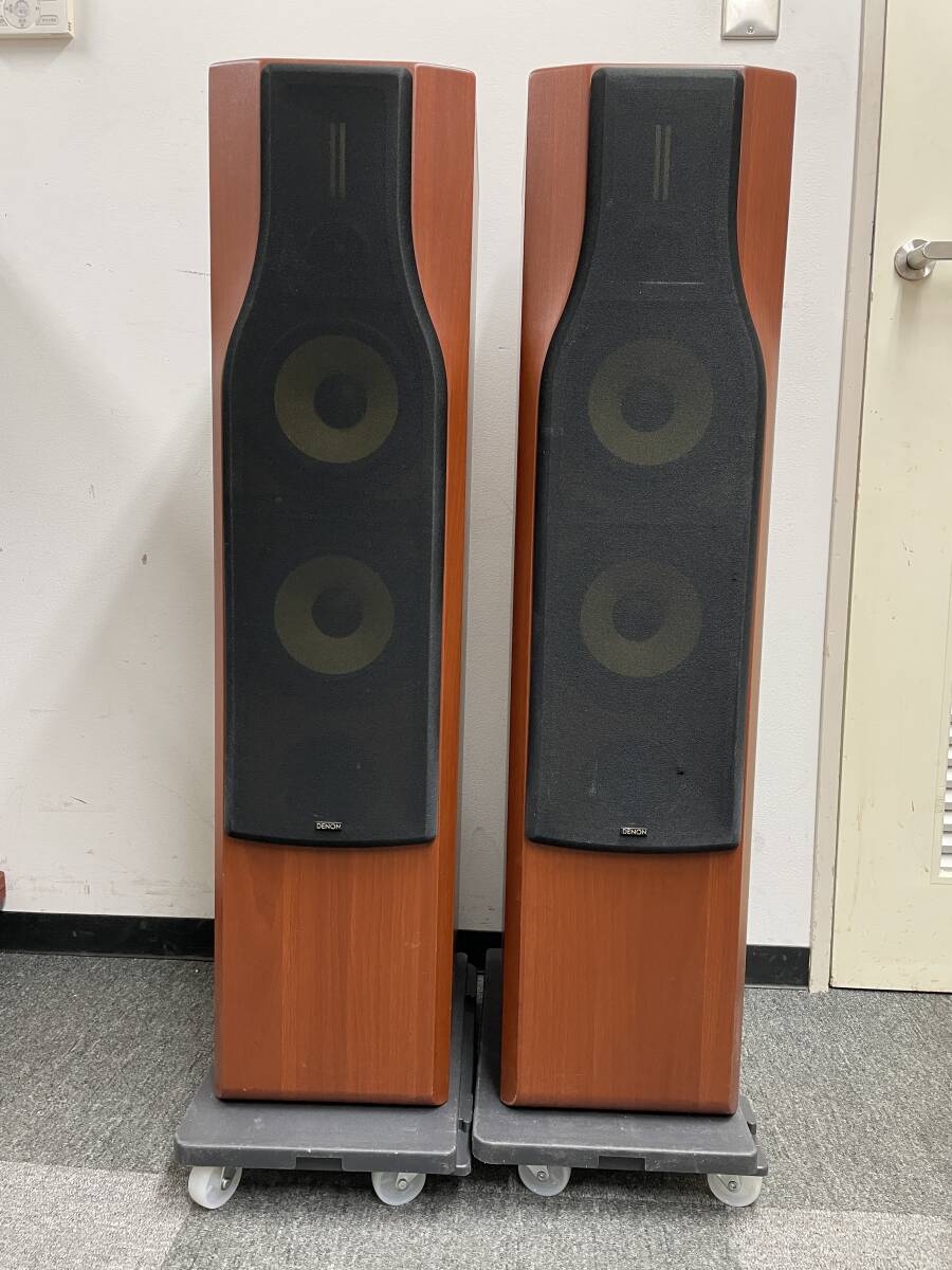 DENON トールボーイスピーカー SC-T777SA ペア定価120,000円 完全動作品 比較的美品 60日保証拍卖
