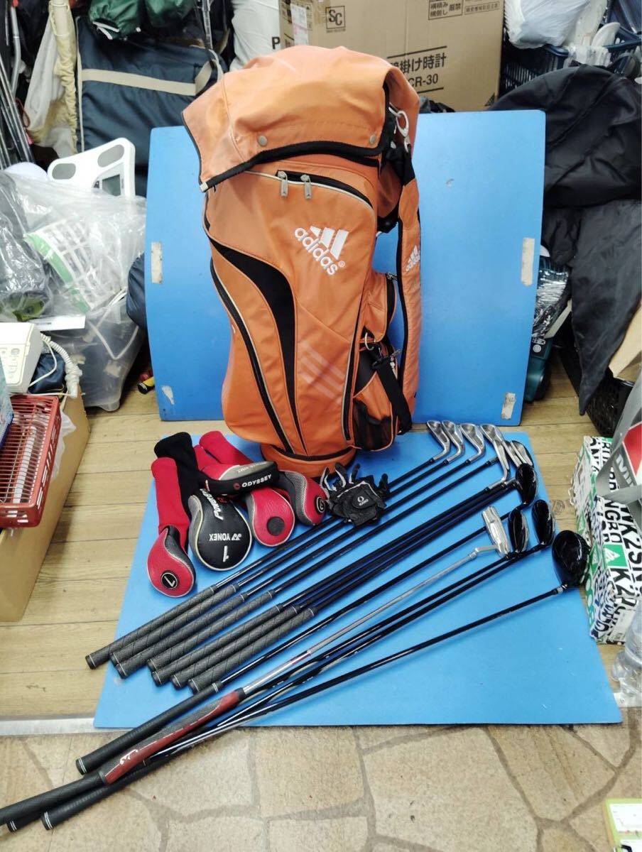 ○E9681 Tourstage V301adidas アイアン キャディバッグセット○拍卖
