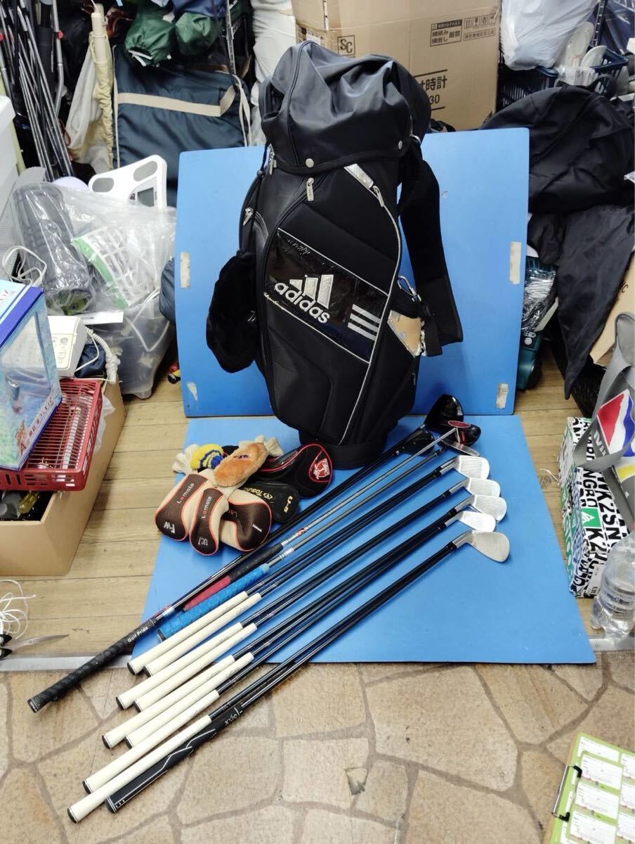 ○E9686 MIZUNO ZOID PRO アイアン adidasゴルフクラブセット○拍卖