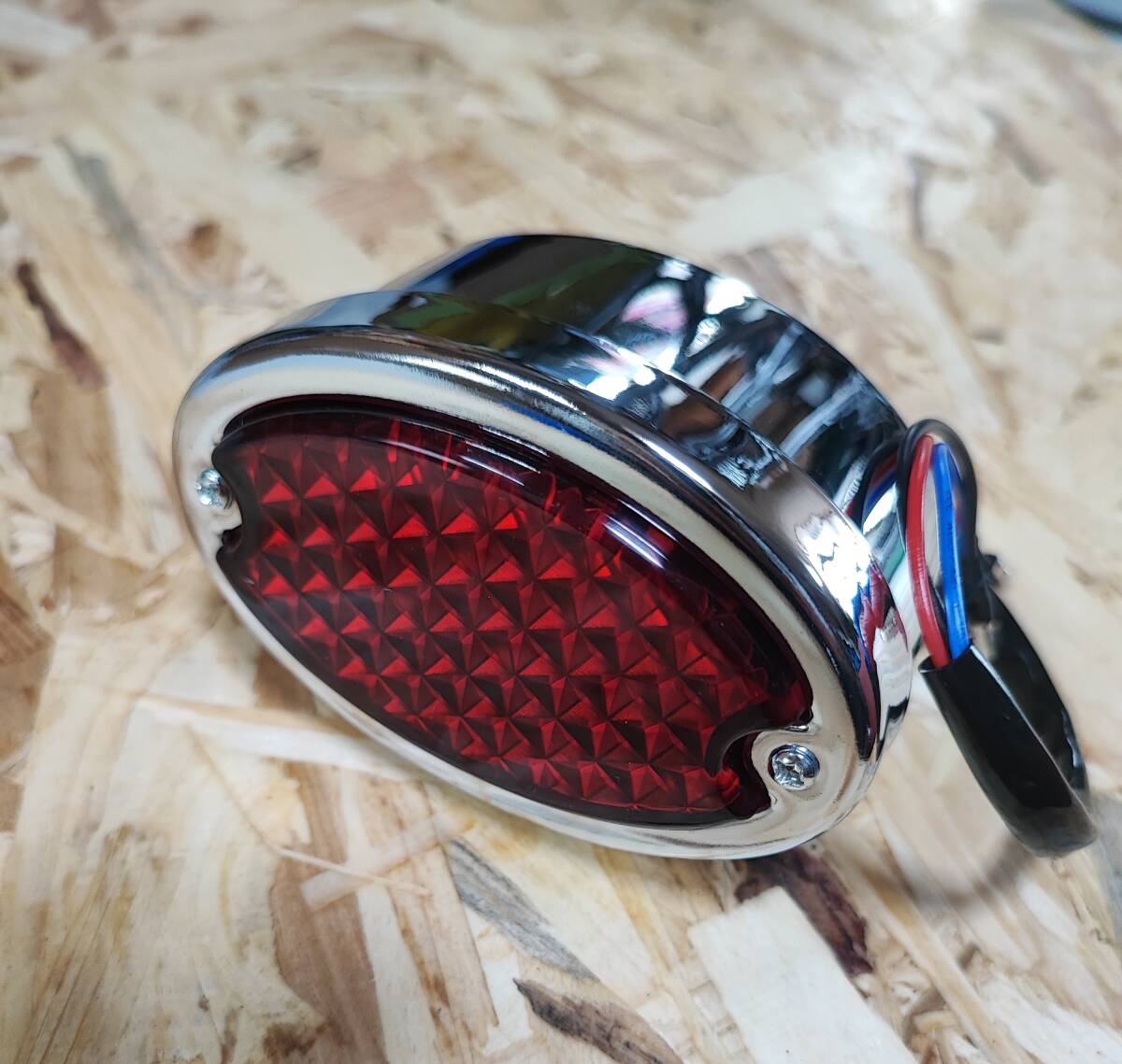 LED テールランプ ミニ キャッツアイ シーシーバー ラウンド カスタム スポーツスター チョッパー ボバー ハーレー ショベル 2拍卖