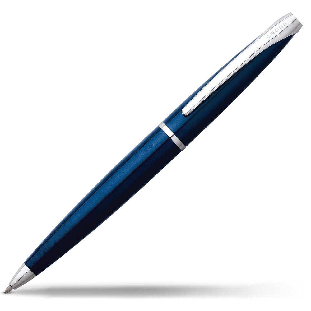 ボールペン クロス 油性 ATX トランスルーセントブルー N882-37/9466 日本正規品+ブラウンカードケース付きギフトBOXセット拍卖