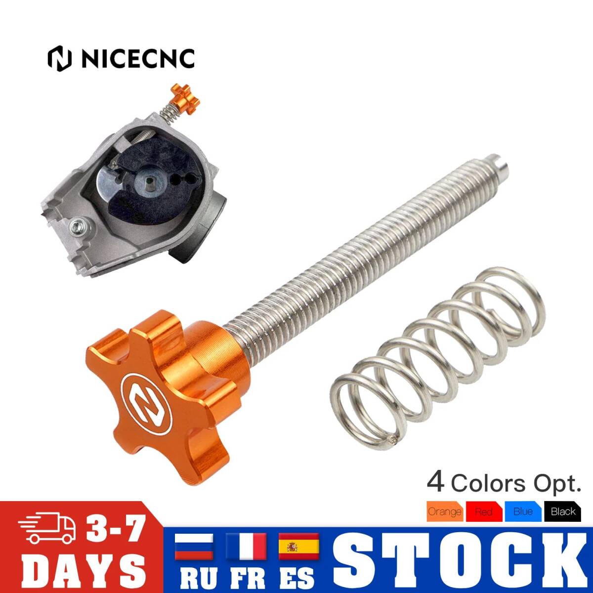 Nicecnc-スロットルエアスピードアイドルスクリューボルト調整スター、ktm exc250 exc300 xcw250 xcw300 tpi 2018-2023 xcw150 tpi 2020-20拍卖