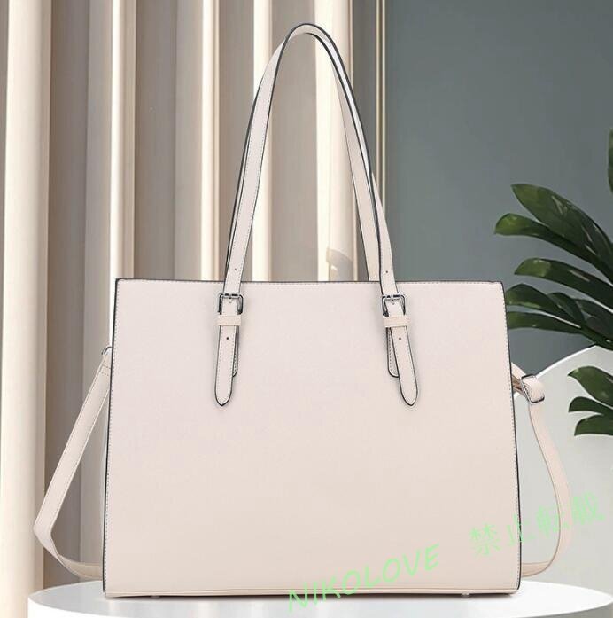 新品ビジネスバッグ レディース トート 大容量 就活 バッグ A4 ハンド 2way ショルダー PC収納 肩掛け 防水通勤/ホワイト LF283拍卖