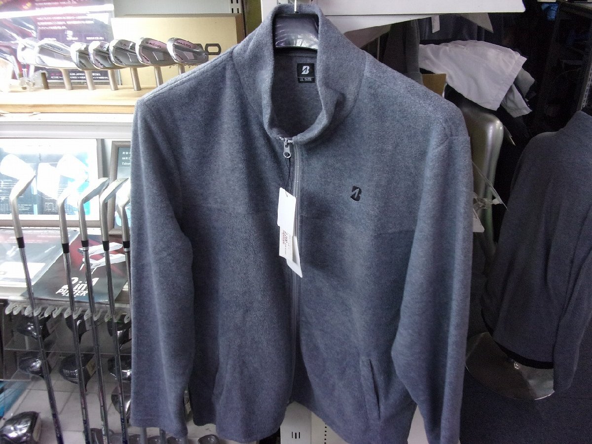 新品【ブリヂストン】フリースジャケット★冬用 グレー/LL 処分特価拍卖