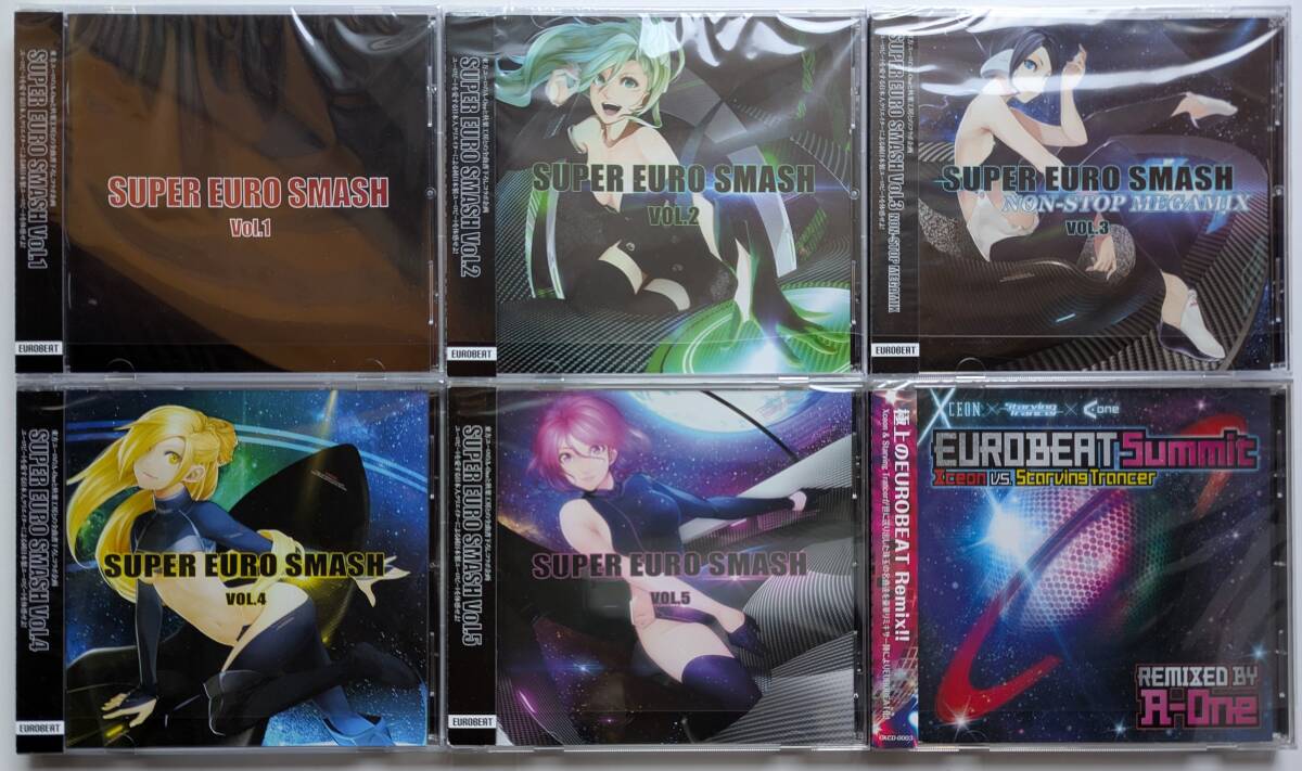 ■即決■同人CD 6枚セット SUPER EURO SMASH Vol.1-5 秋葉工房 & EURO BEAT Summit REMIXED BY A-One / Xceon vs Starving Trancer拍卖