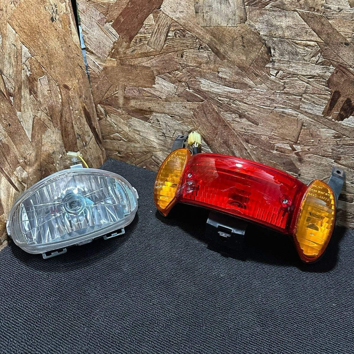 動画付A58 CA45A レッツ4 SUZUKI 純正 ヘッドライト テールレンズ セット テールランプ 割無し拍卖