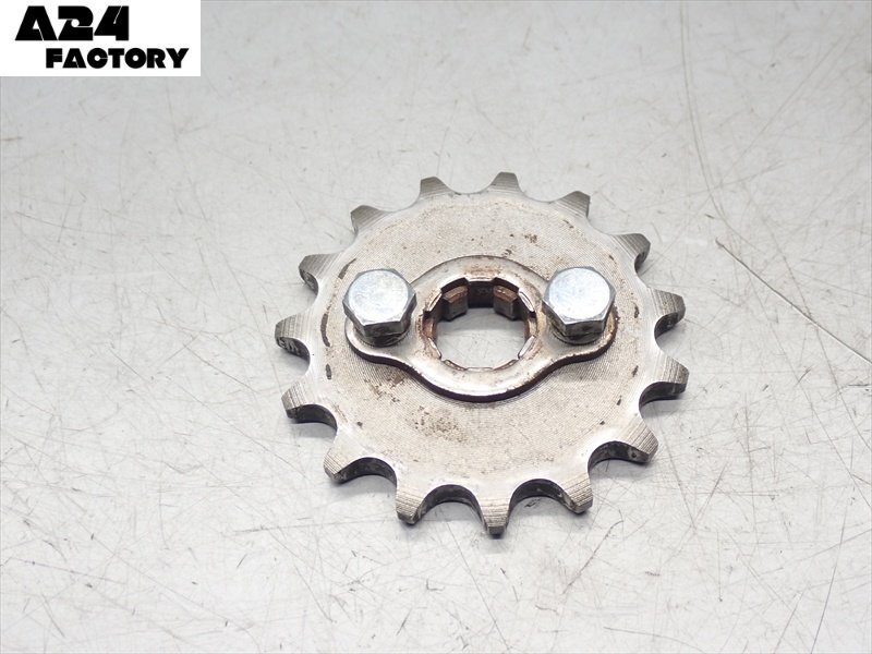 J1R7-0318 ホンダ スーパーカブ90カスタム フロントスプロケット ドライブスプロケット 15丁 【HA02-212~ 3速セル付 動画有】拍卖