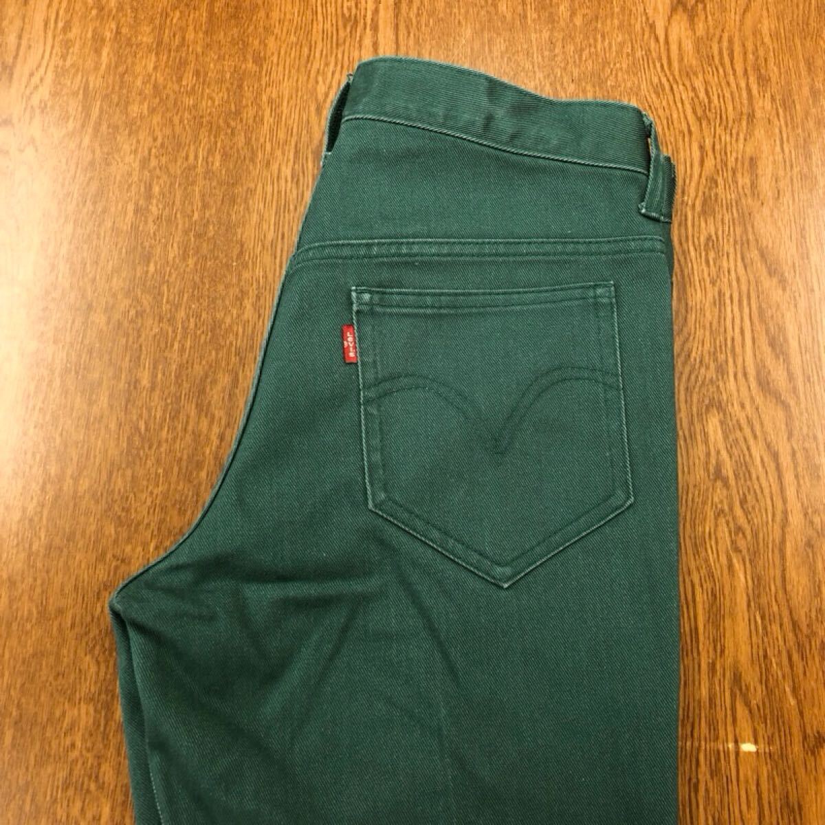 【GC180】Levi's W32 スタプレ ワークパンツ グリーン メンズブランド古着 リーバイス 送料無料拍卖