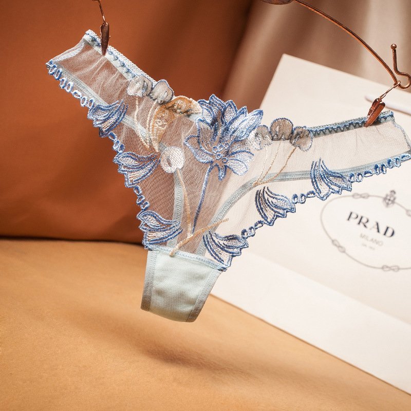cwx20☆セクシー インナー ショーツ レディース ランジェリー パンティー 透け感 シースルー 花柄刺繍 レース Tバック拍卖