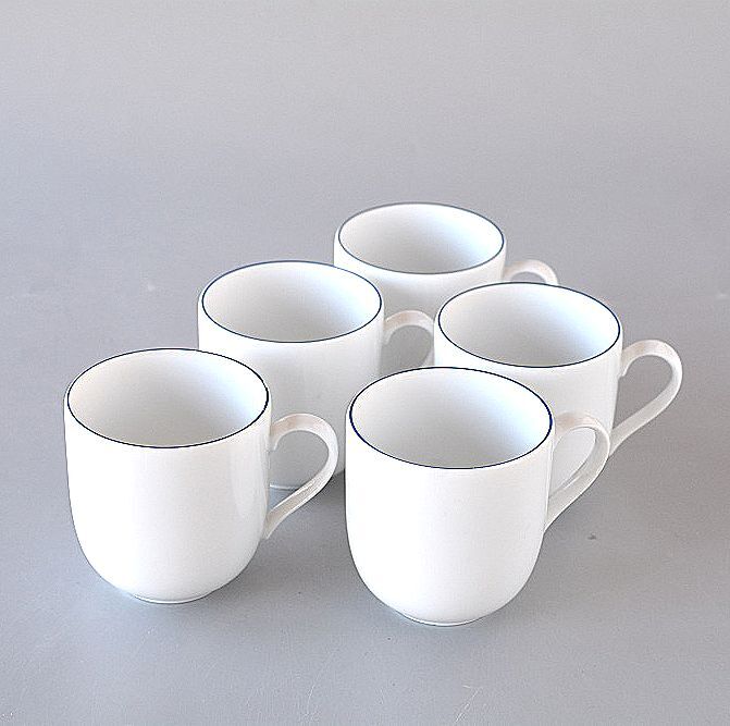 マグカップ 5個セット上品藍ライン Crate & Barrel拍卖