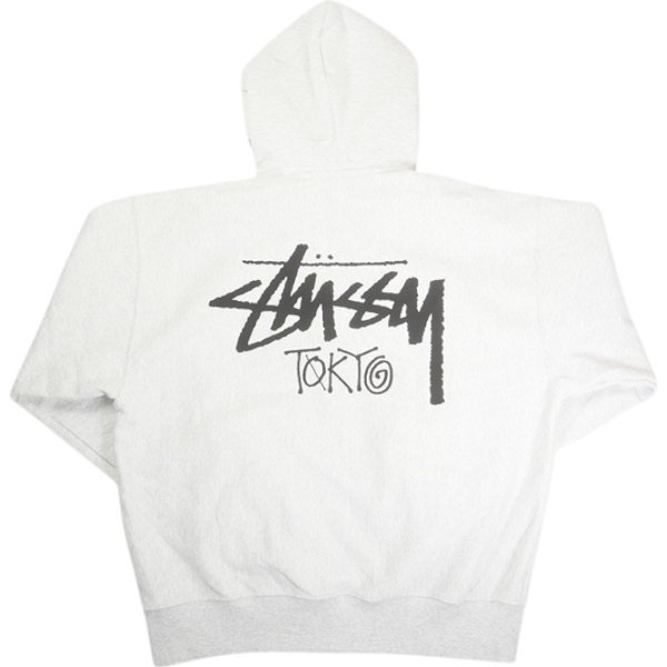 STUSSY ステューシー 25SS STOCK TOKYO ZIP HOOD ASH HEATHER 東京限定ジップパーカー 灰 Size 【XL】 【新古品・未使用品】 20815430拍卖